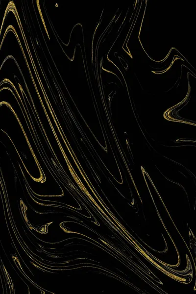 Textura Mármore Preto Ouro — Fotografia de Stock