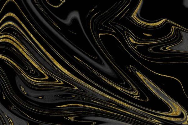 Textura Mármol Negro Dorado — Foto de Stock