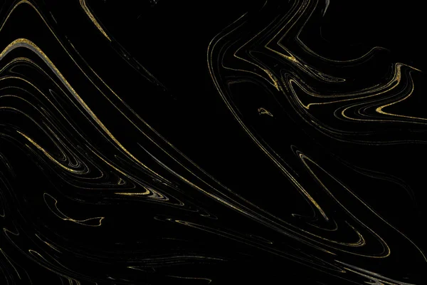 ブラックとゴールドの大理石の質感 — ストック写真