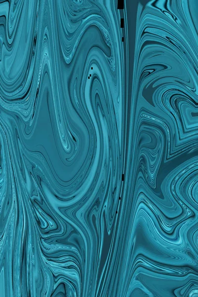 Blue Liquid Marble Background Diy Flowing Texture Experimental Art — Stock Photo, Image