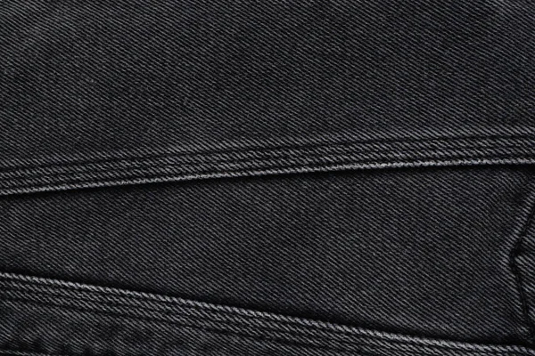 Black Jeans Texture Any Background — Fotografia de Stock