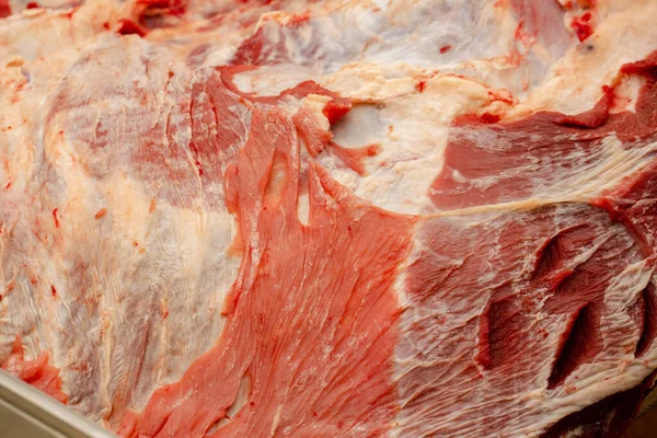 Fresh Raw Meat Close Marbled Beef —  Fotos de Stock