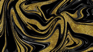 Siyah ve altın mermer doku