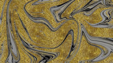 Siyah ve altın mermer doku