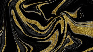 Siyah ve altın mermer doku