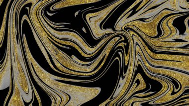 Siyah ve altın mermer doku