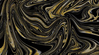 Siyah ve altın mermer doku