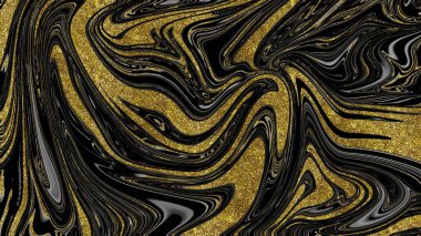 Siyah ve altın mermer doku