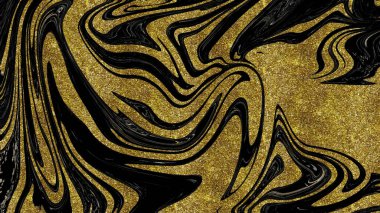 Siyah ve altın mermer doku