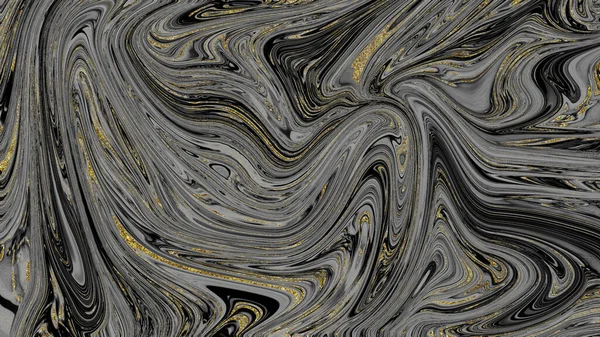 Textura Černého Zlatého Mramoru — Stock fotografie