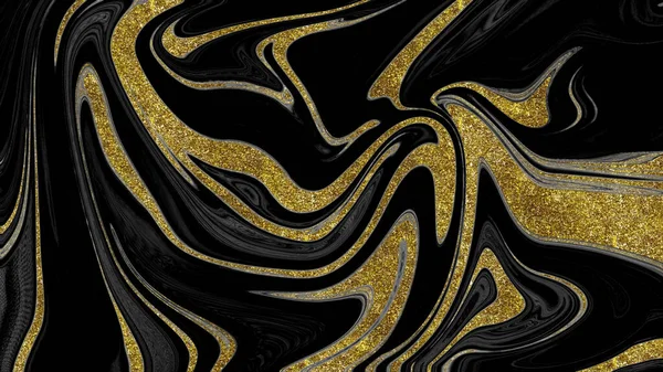 Siyah ve altın mermer doku