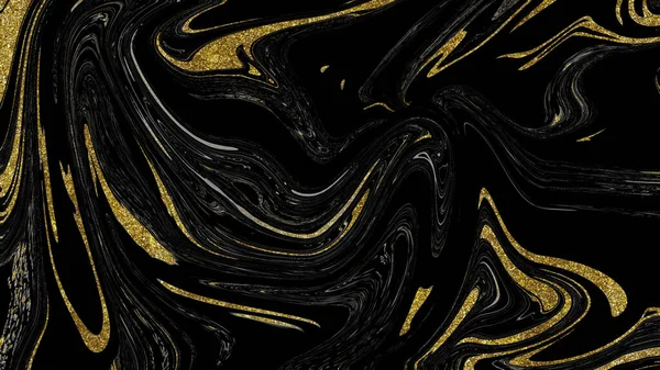 Siyah ve altın mermer doku