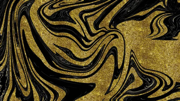 Siyah ve altın mermer doku