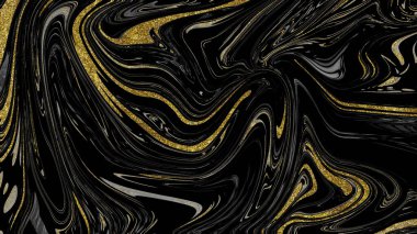 Siyah ve altın mermer doku