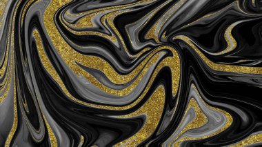 Siyah ve altın mermer doku