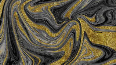 Siyah ve altın mermer doku