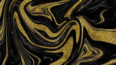 Siyah ve altın mermer doku