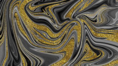Siyah ve altın mermer doku