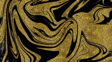 Siyah ve altın mermer doku
