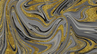 Siyah ve altın mermer doku
