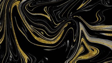 Siyah ve altın mermer doku