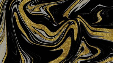Siyah ve altın mermer doku