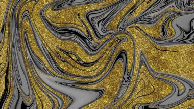 Siyah ve altın mermer doku