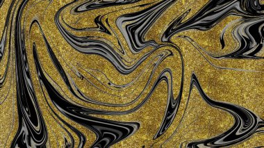 Siyah ve altın mermer doku