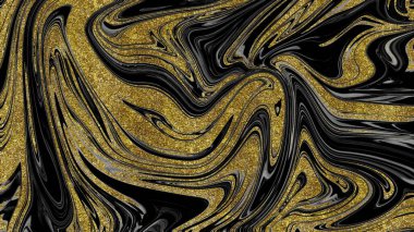 Siyah ve altın mermer doku