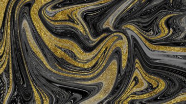 Siyah ve altın mermer doku