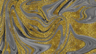 Siyah ve altın mermer doku