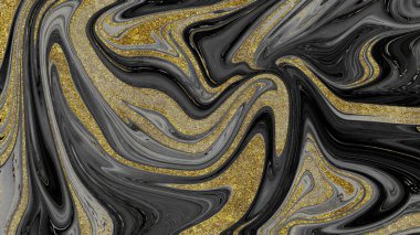 Siyah ve altın mermer doku