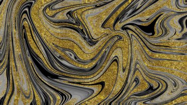 Siyah ve altın mermer doku