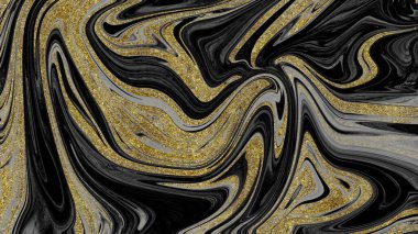 Siyah ve altın mermer doku