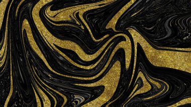 Siyah ve altın mermer doku
