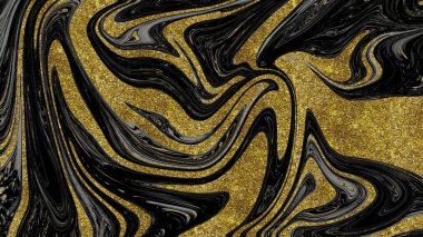 Siyah ve altın mermer doku