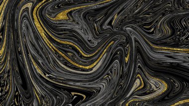 Siyah ve altın mermer doku