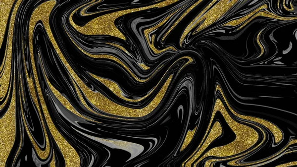 Siyah ve altın mermer doku