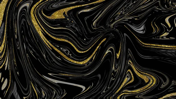 Siyah ve altın mermer doku