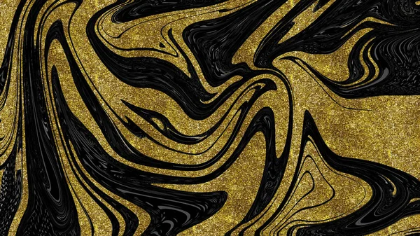 Siyah ve altın mermer doku