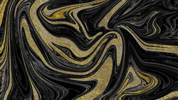 Textura Mármol Negro Dorado — Foto de Stock