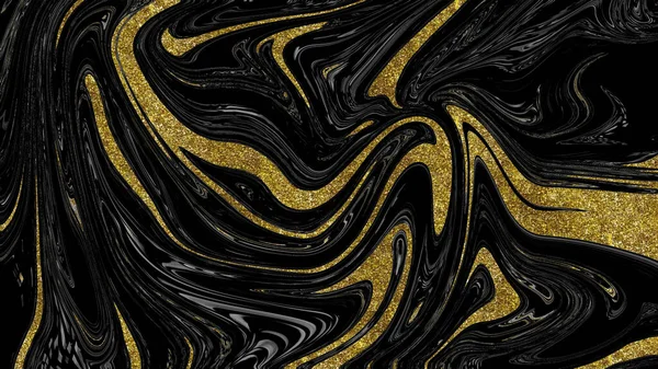 Zwart Goud Marmer Textuur — Stockfoto