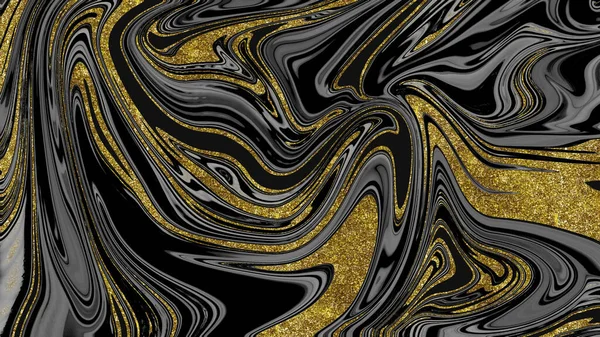 Siyah ve altın mermer doku