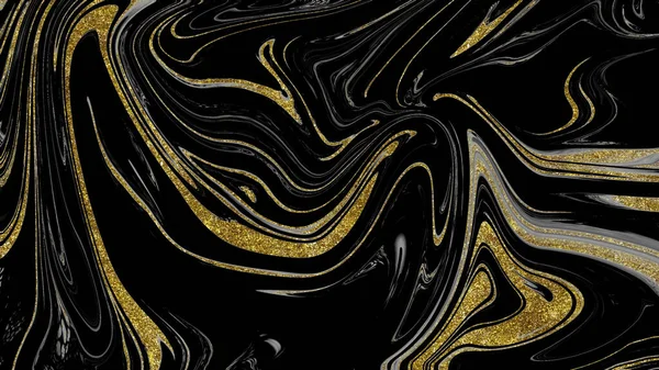Siyah ve altın mermer doku