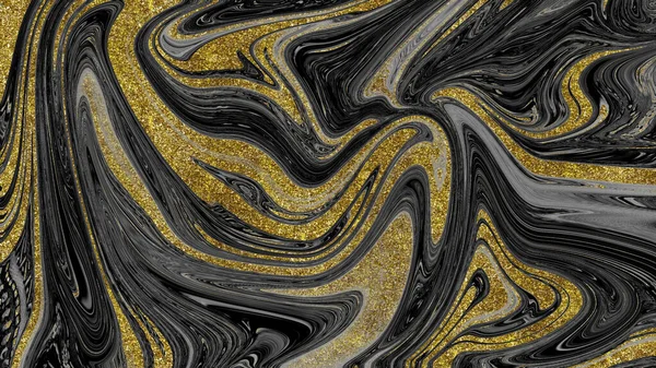 Siyah ve altın mermer doku
