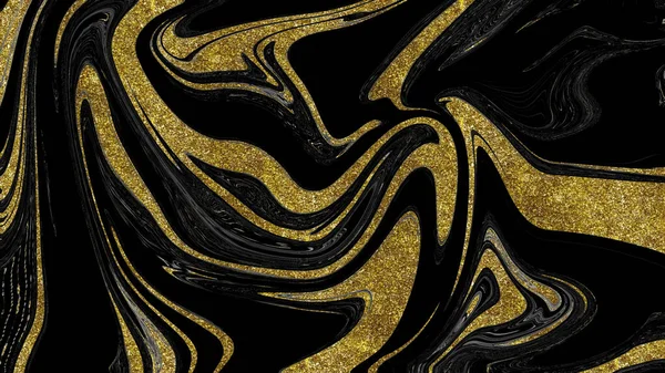 Zwart Goud Marmer Textuur — Stockfoto