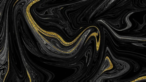 Siyah ve altın mermer doku