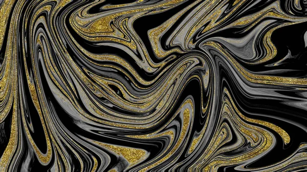 Siyah ve altın mermer doku