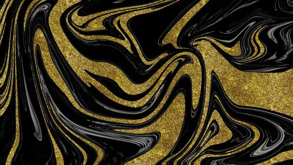 Siyah ve altın mermer doku