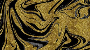 Siyah ve altın mermer doku
